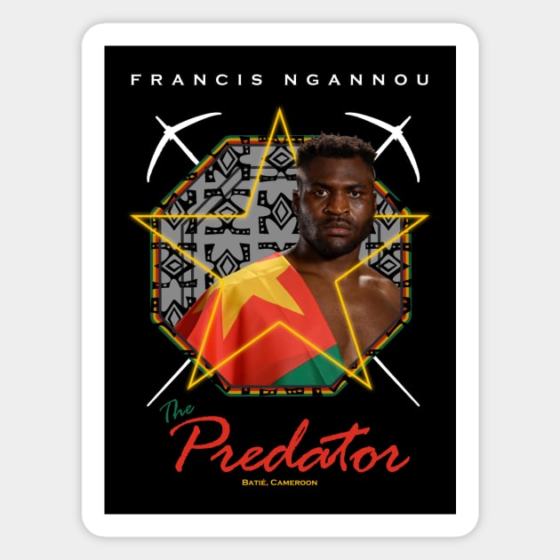 Francis Ngannou Cameroon Magnet by SavageRootsMMA